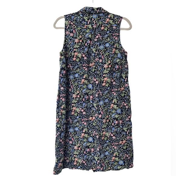 I.Jill Floral Sleeveless Button Down Dress Color Blue Pink Size S - Picture 2 of 8